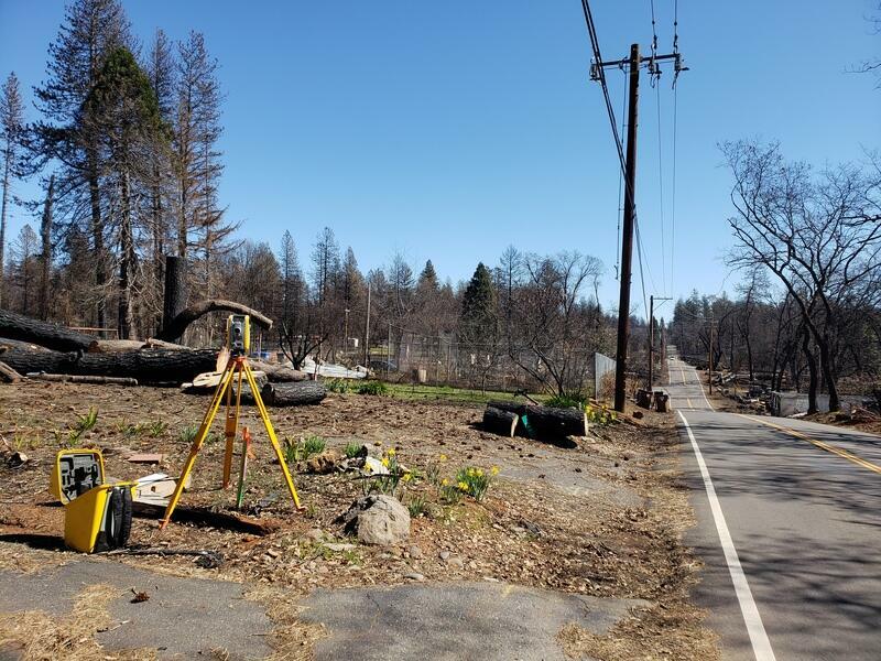 image of shasta land surveying working on Boundary Surveying